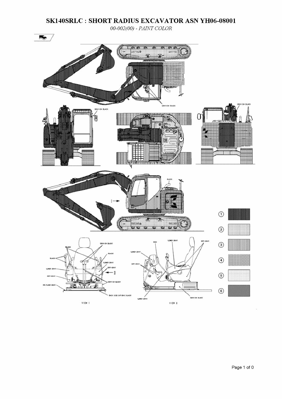 Kobelco Sk Srlc Short Radius Excavator Parts Catalog Manual