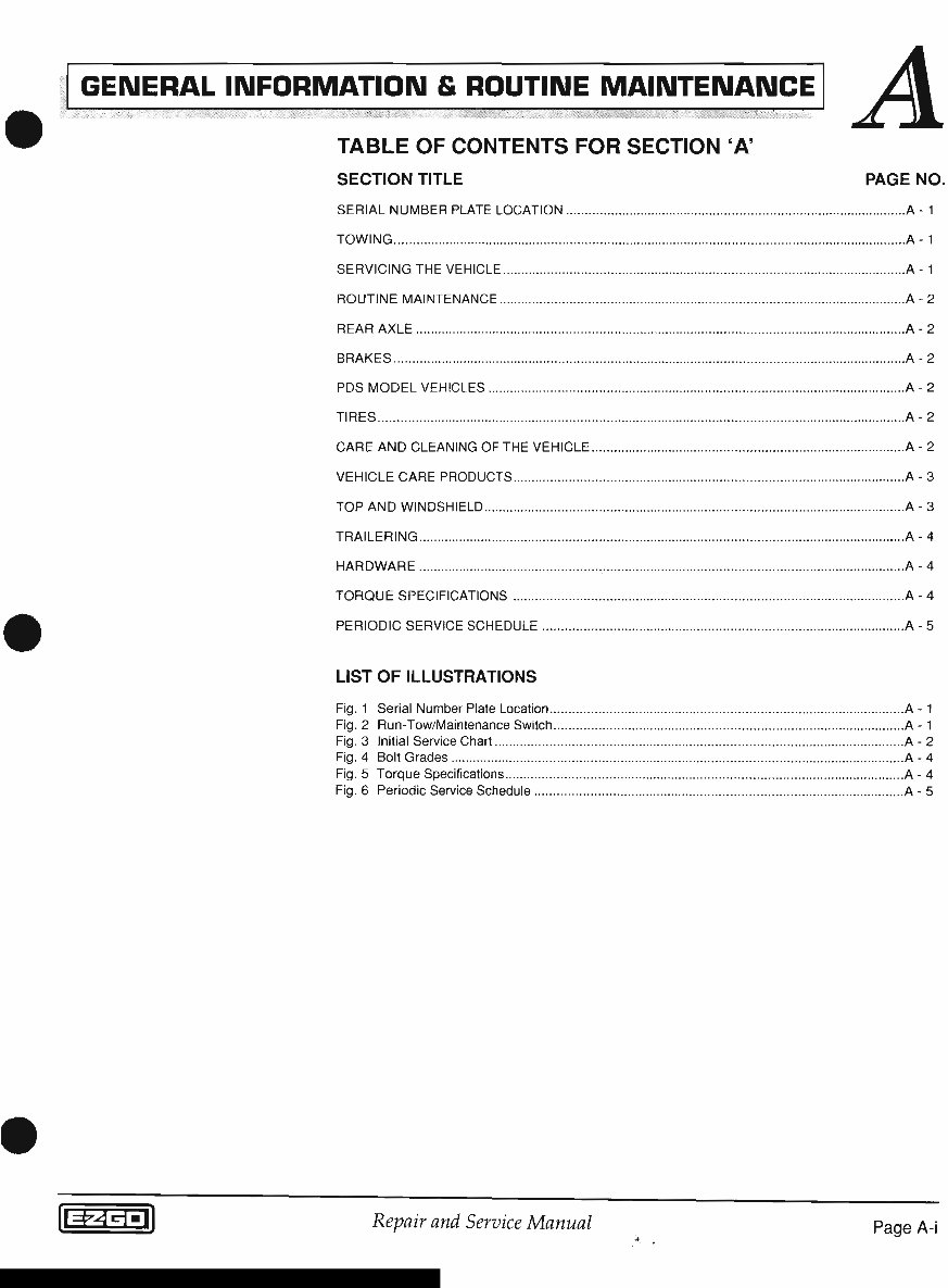 Ezgo Golf Cart Fleet Freedom Pds Repair Service Manual