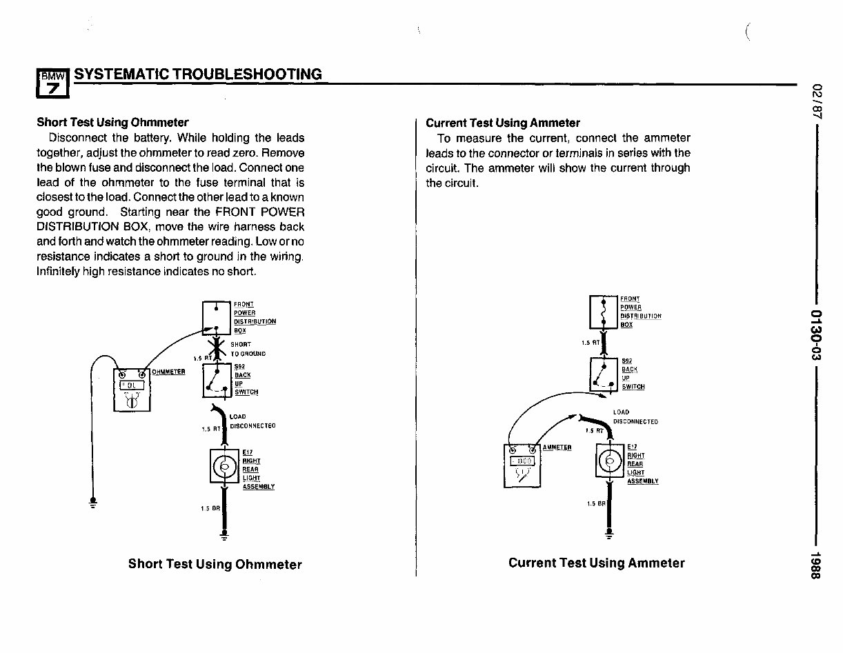 BMW E32 Wiring Diagrams Manuals Online