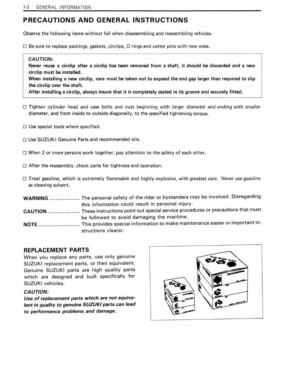 SUZUKI LT50 Workshop Manual 1985-1990 | Manuals Online