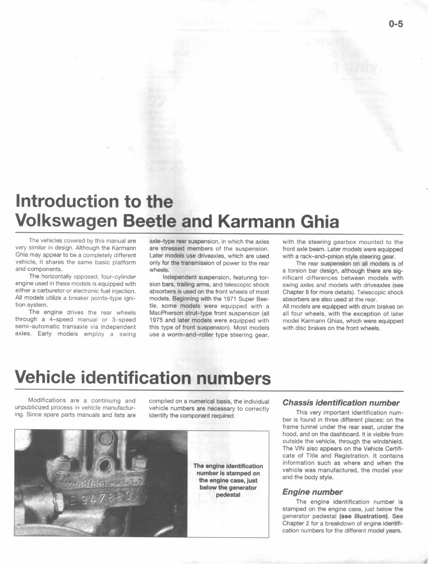 Volkswagen Karmann Ghia 1954-1979 Repair Service Manual preview img 4