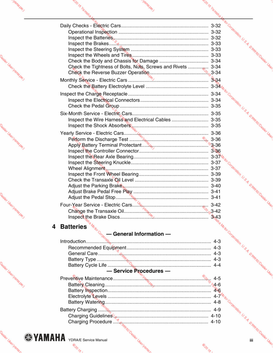 2017 YAMAHA GOLF CART SERVICE MANUAL FREE DOWNLOAD PDF visual data 8