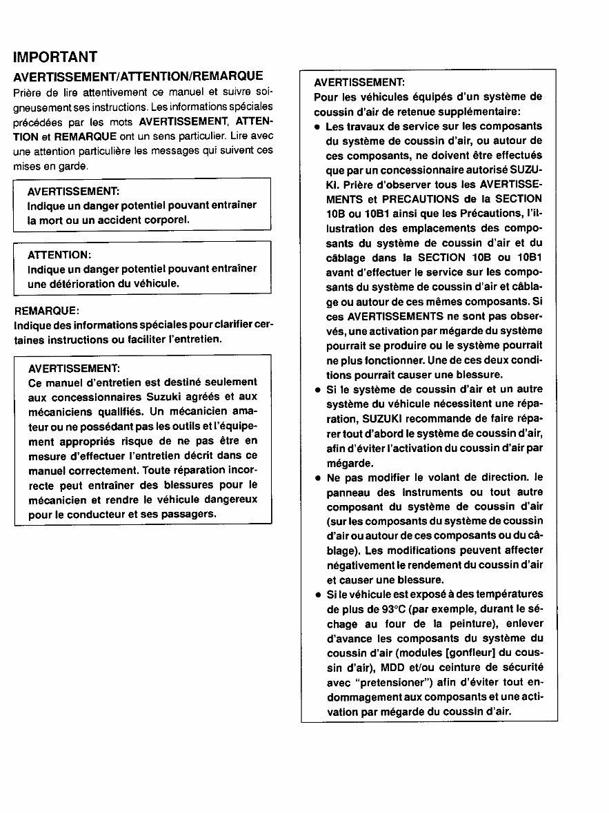 Suzuki Jimny SN413 SN415D Service Repair Manual & Wiring Diagram