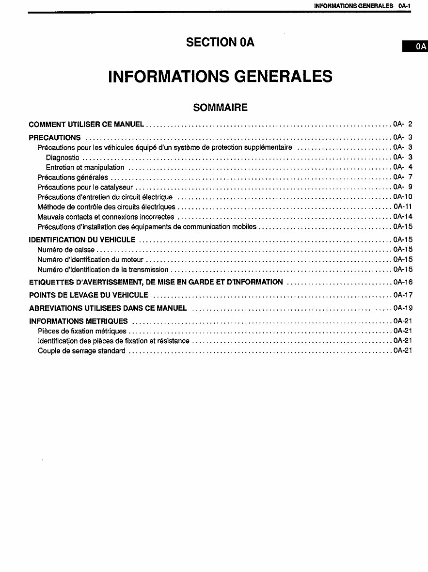 Suzuki Jimny SN413 SN415D Service Repair Manual & Wiring Diagram