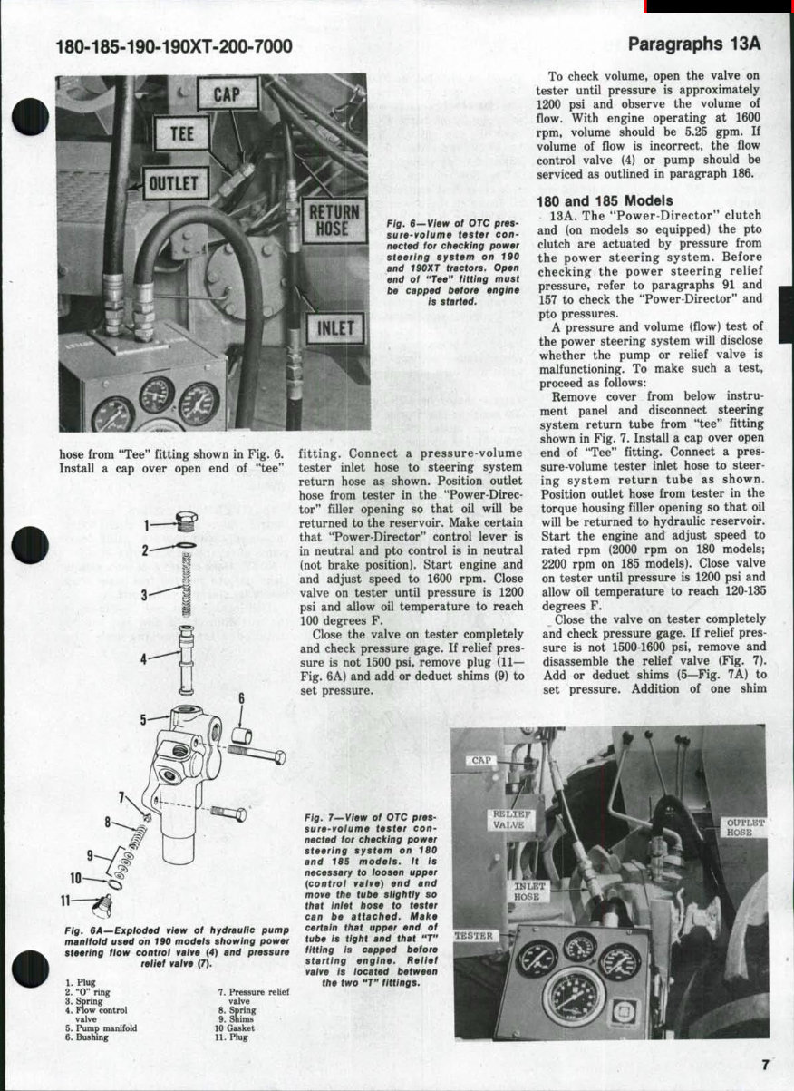 Allis Chalmers 180 185 190 190XT 200 7000 Tractor Workshop Service ...