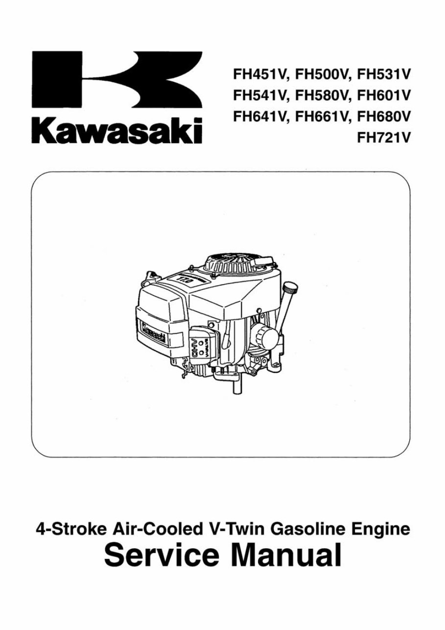 Kawasaki FH601V Engine Factory Service & Work Shop Manual