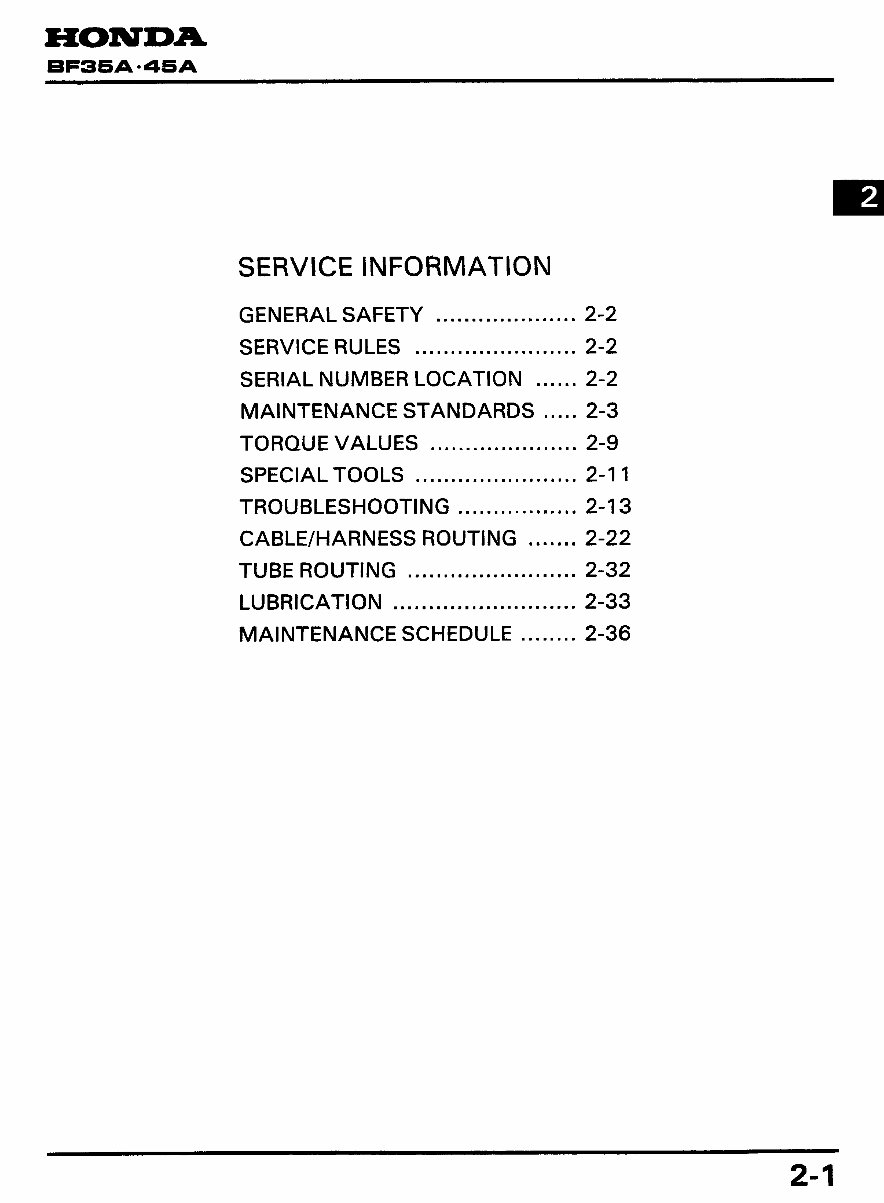 Honda BF40A & BF50A Outboard Engine Repair Manual