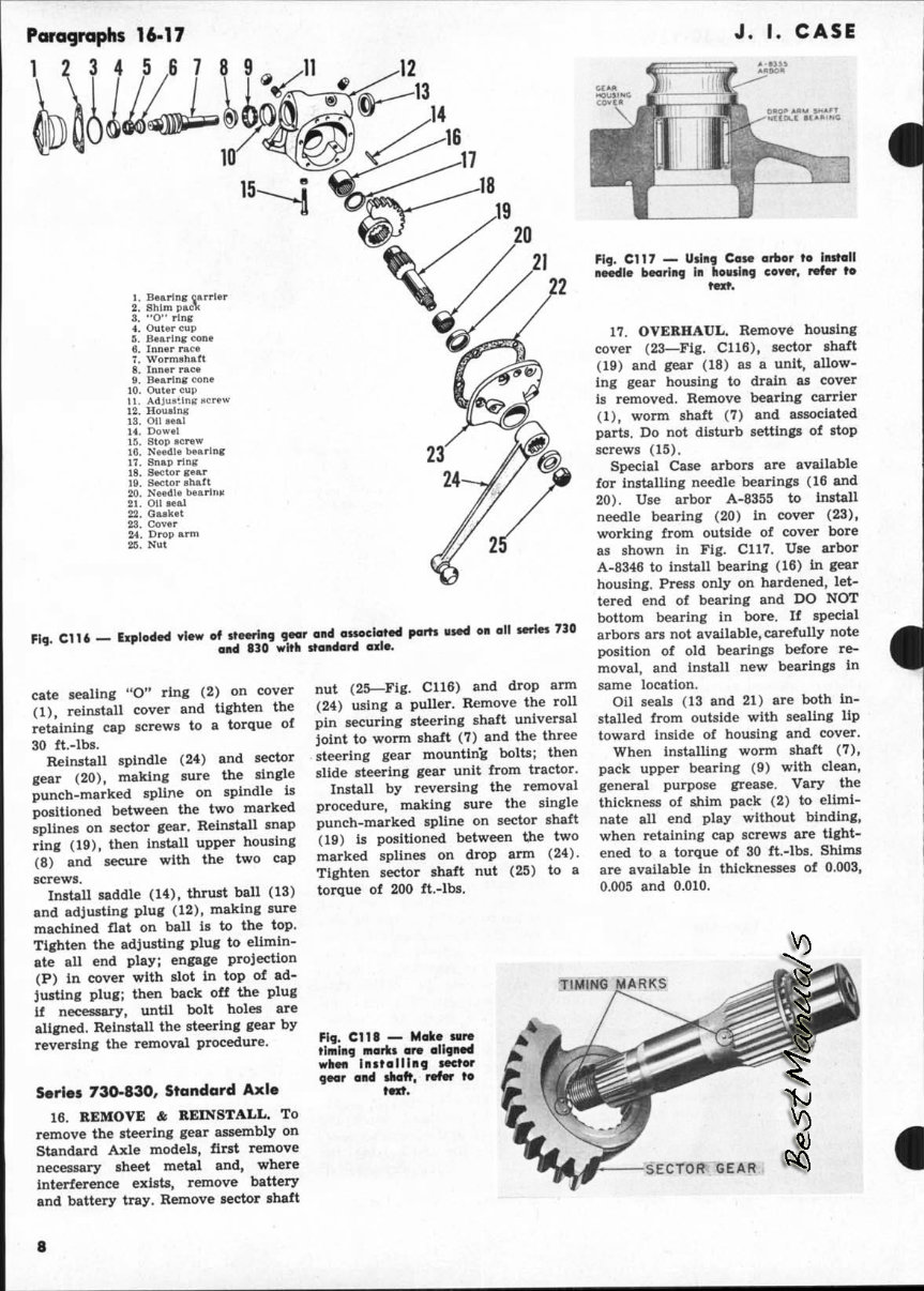 IH JI Case 930 Tractor Service Repair Workshop Manual