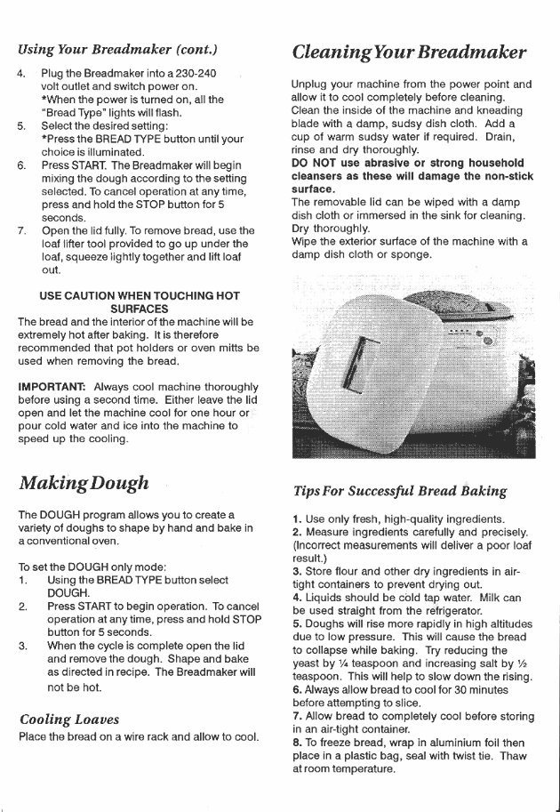 Instruction Manual for Black & Decker Bread Machine Maker Instruction  Manual & Recipes (Model: BK101: unknown author: : Books