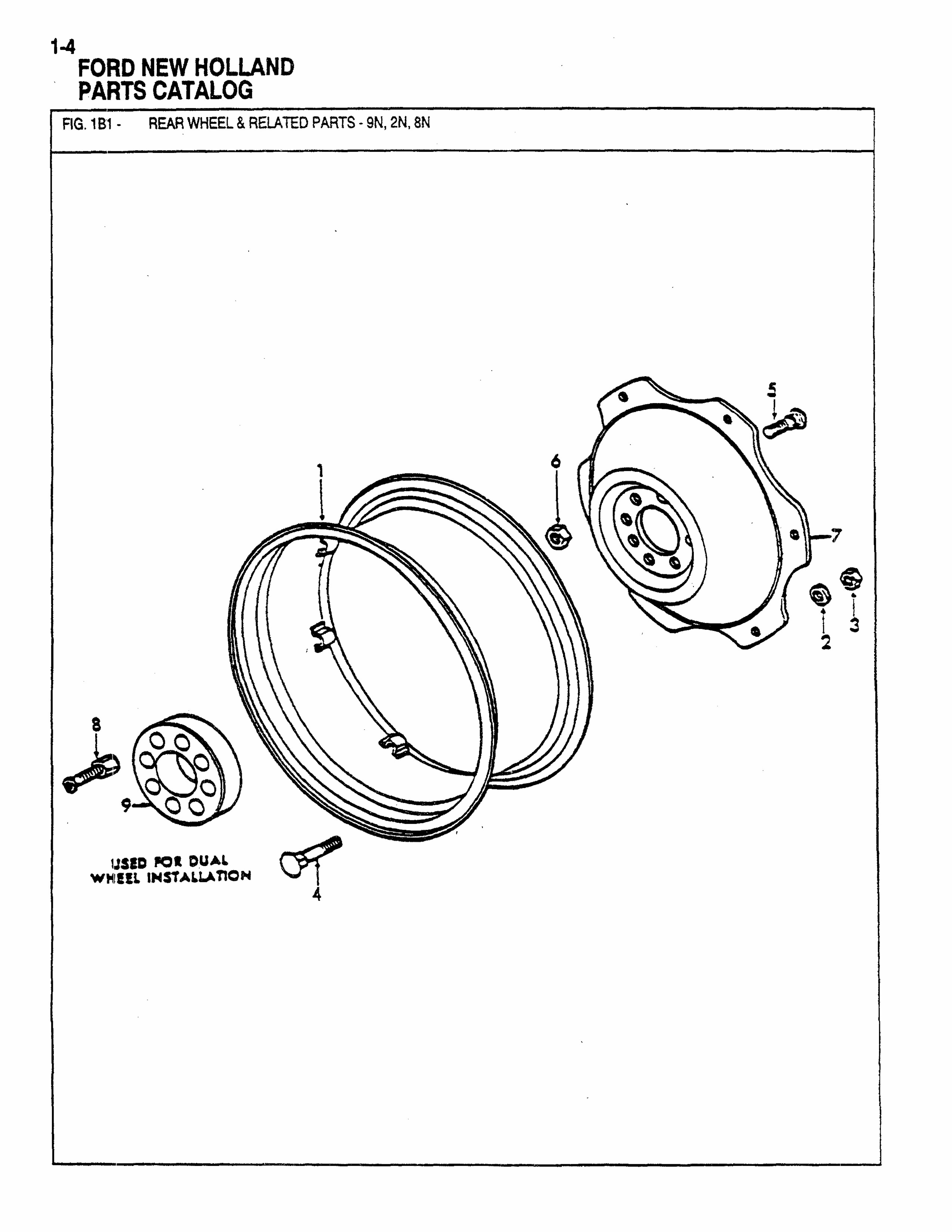 19391952 Ford 9N 2N 8N Tractor Illustrated Master Parts Manual