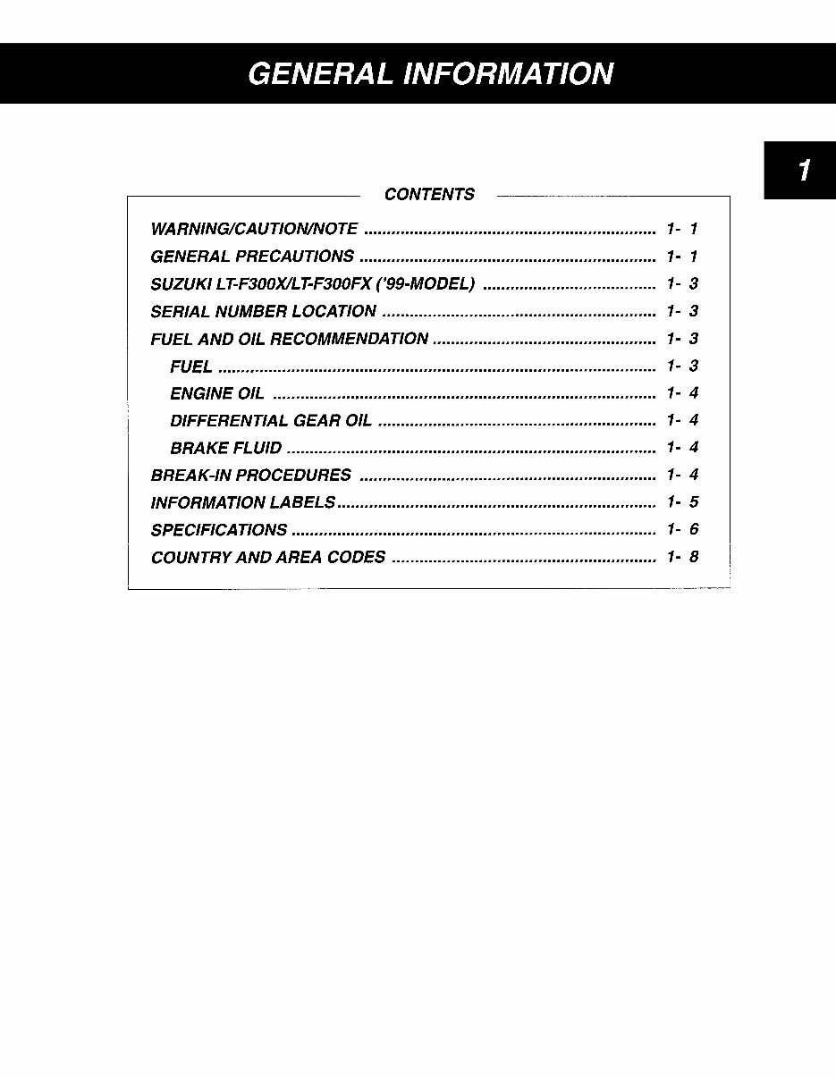 Suzuki King Quad 300 LT-F300 LTF300 LT-F300F 99-04 Service Repair Manual