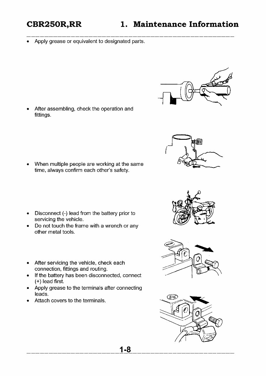 Cbr250r Cbr250rr 19861999 Service Repair Manual
