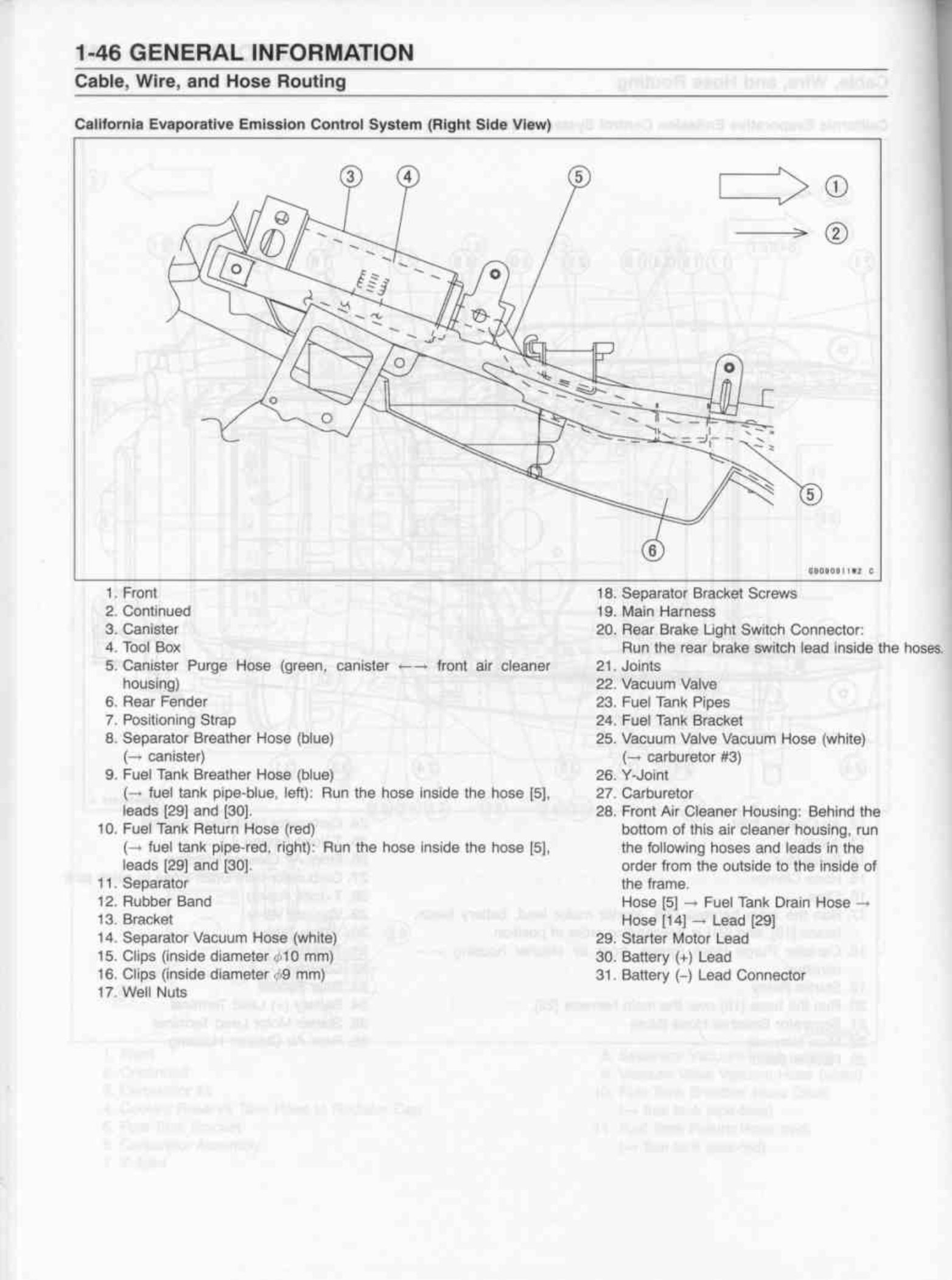 Kawasaki ZRX1200 R A7F 2007 Bremssattel Dichtung Hinten Neuaufbau