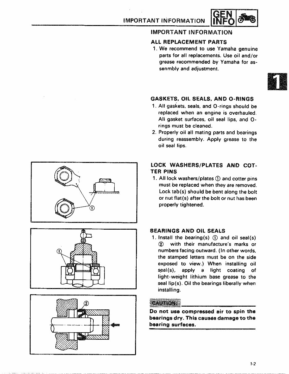 Yamaha SH50, Razz 50 Scooter Workshop Service Manual 1987-2001