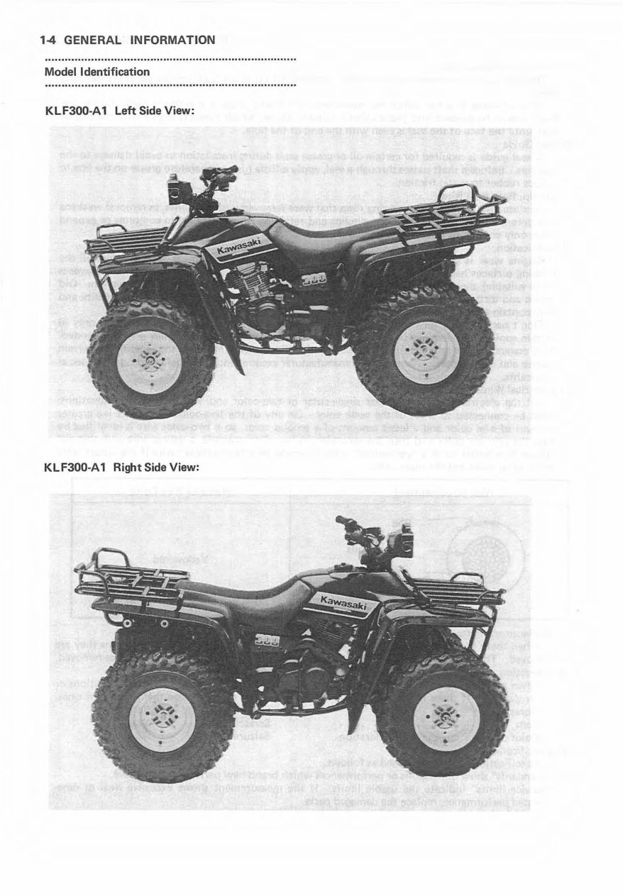 Kawasaki Bayou 300 service manual repair 19862006 KLF300