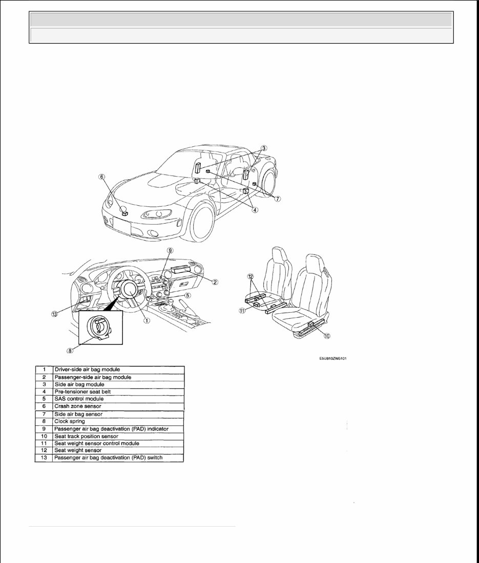 Mazda Miata 2008 2009 Factory Service repair Manual