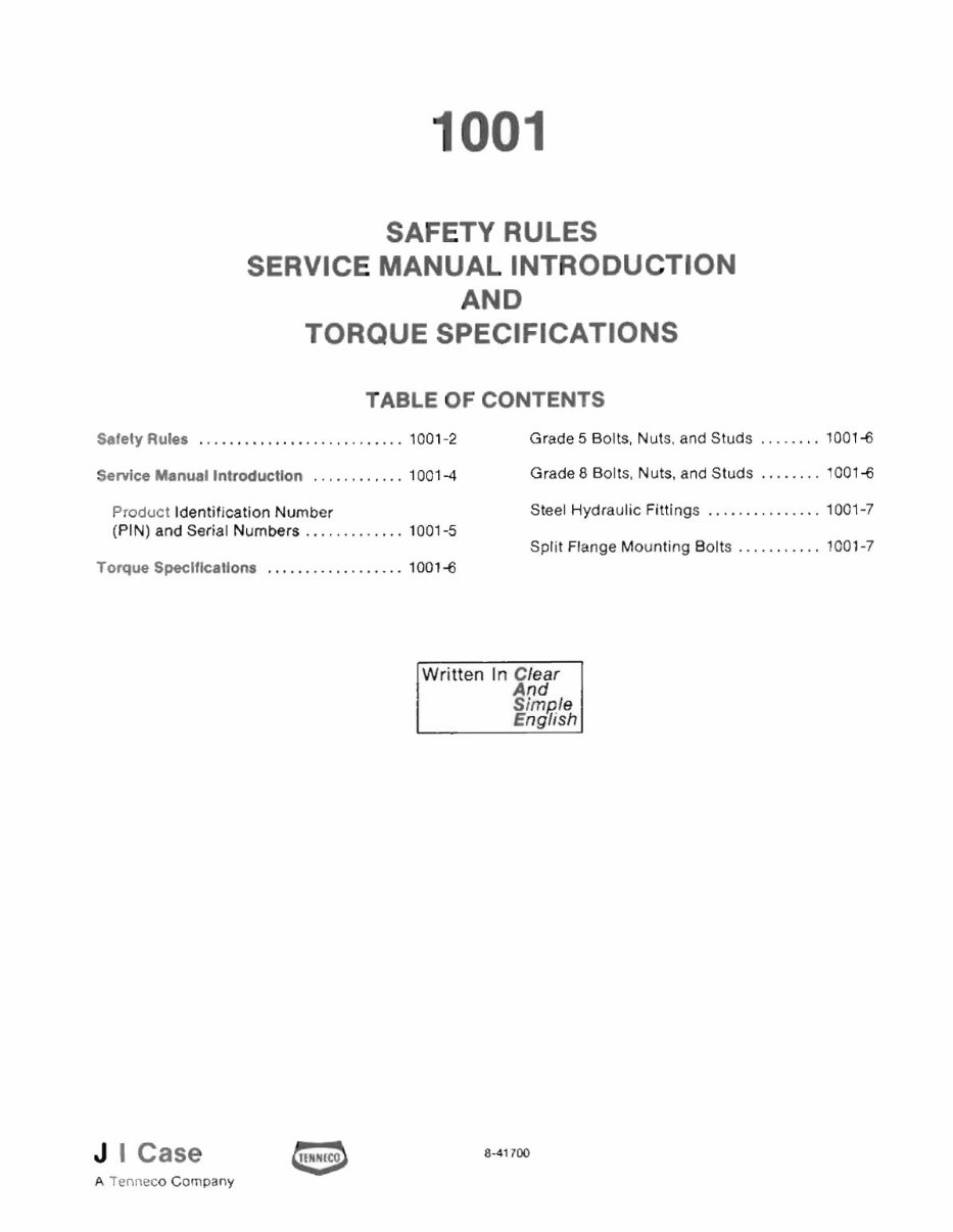 Case 580E Super 580 E Backhoe Loader Service Repair Workshop Manual
