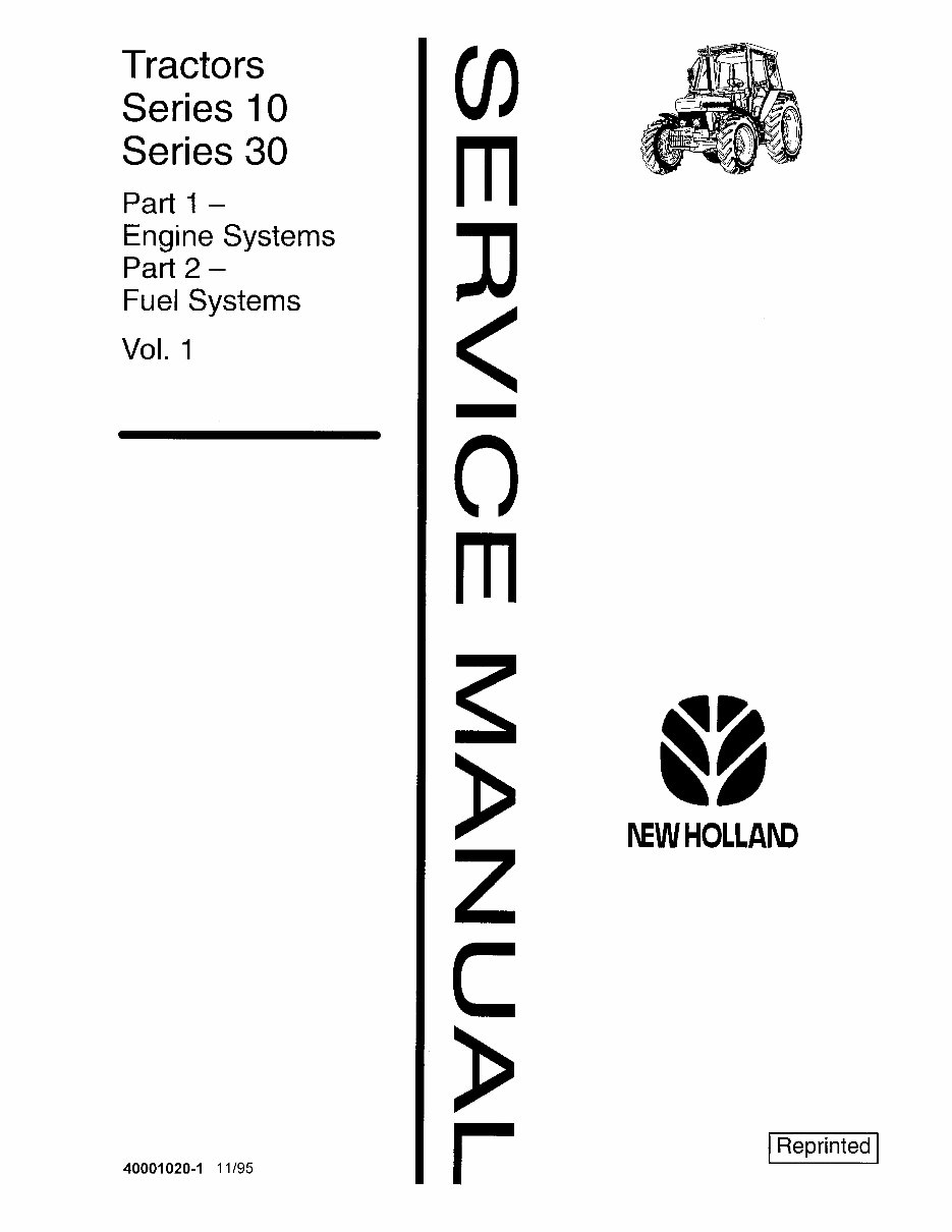 Ford New Holland 4610 4630 Tractor Workshop Service Manual