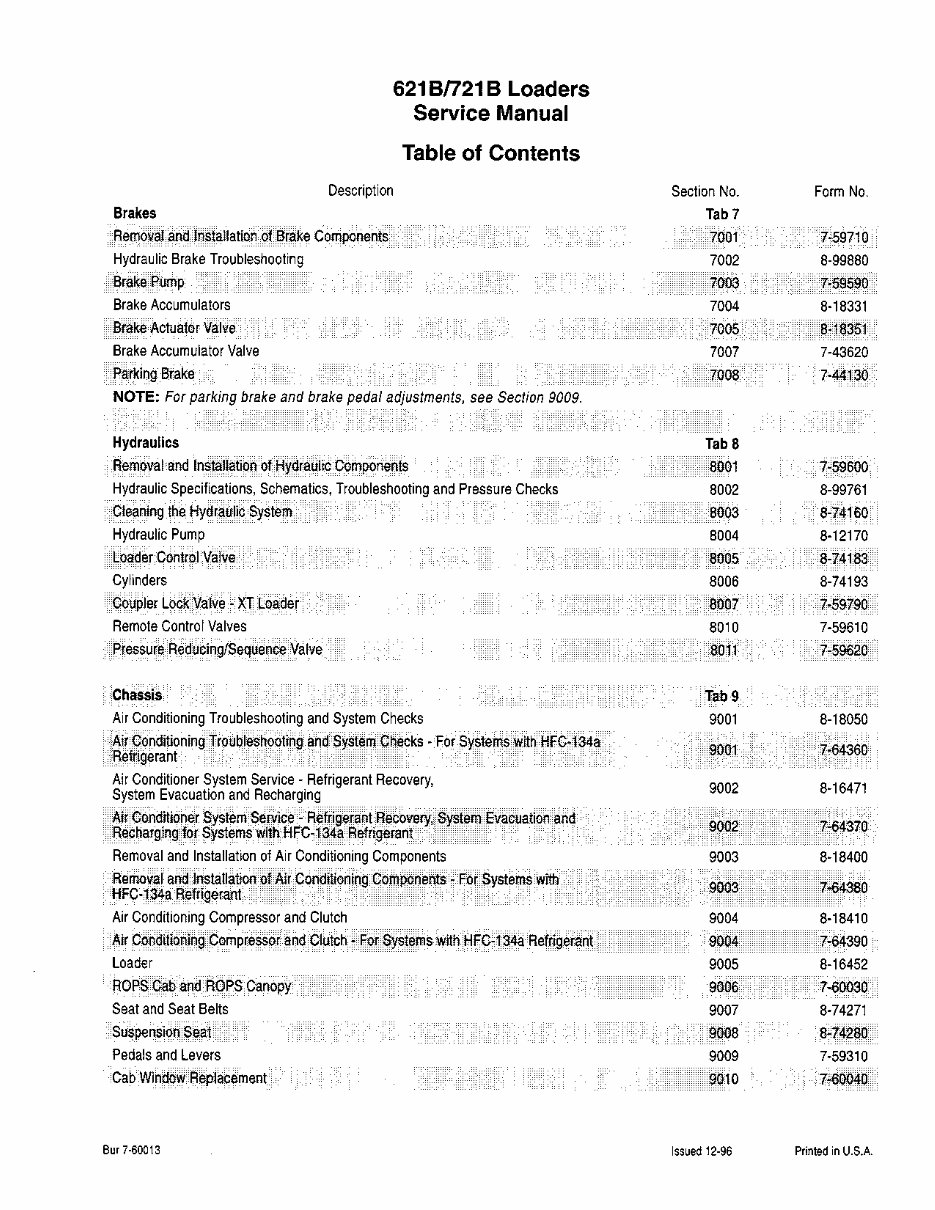 Case 621B, 721B Loader Factory Service Repair Manual - IMPROVED