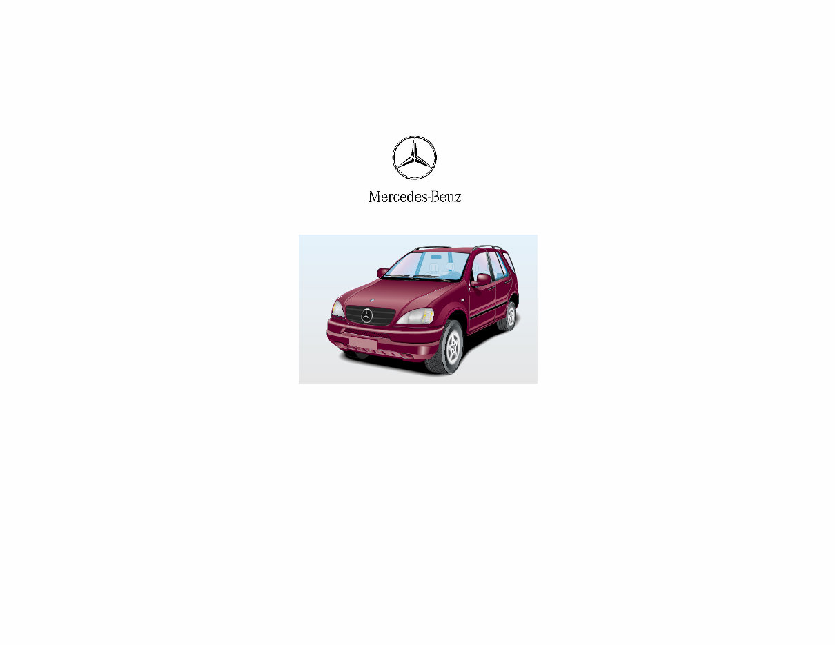 MERCEDES BENZ 1999 MClass ML320 ML430 ML55 AMG Owners OWNER