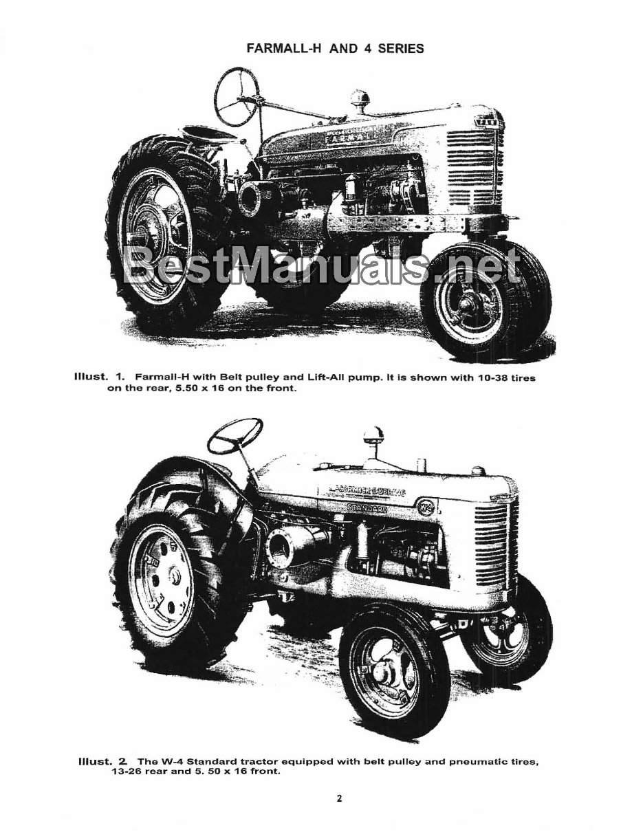 IH Farmall H & HV Tractor Service, OWNERS, Parts 4 Manuals IMPROVED