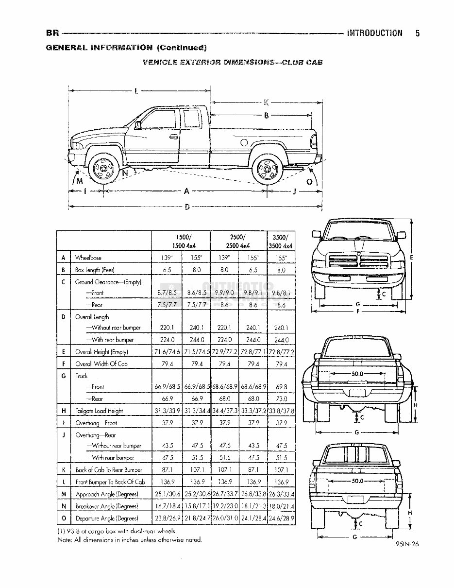 1996 Dodge RAM 1500 Service & Repair Manual Software