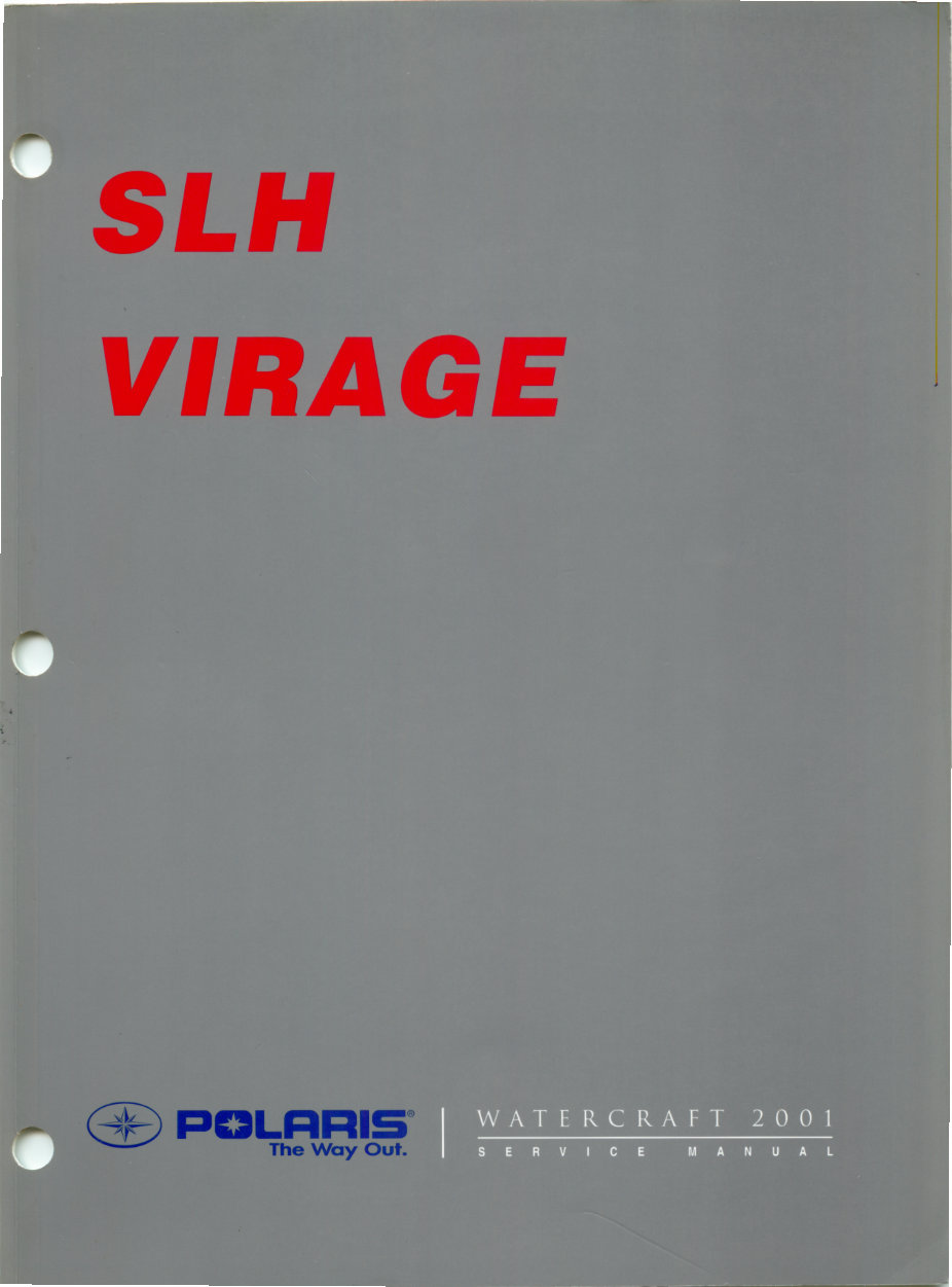 2001 Polaris Repair Manual SLH & Virage Models