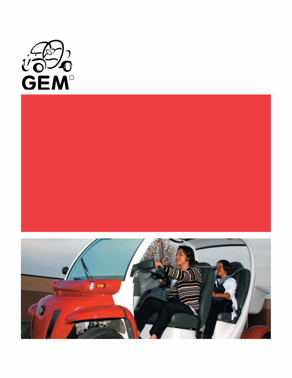 GEM electric car service manual Global Motorcars