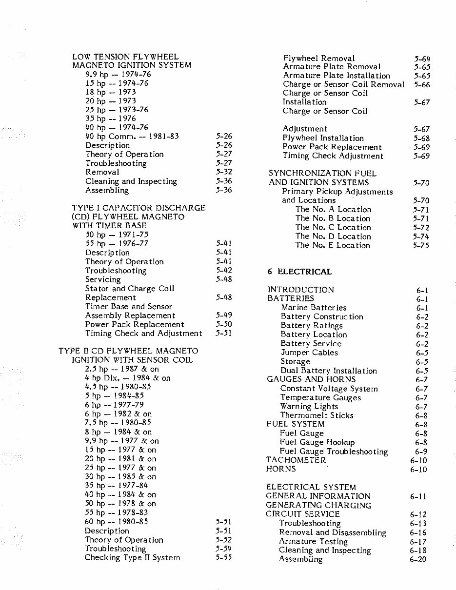 1971 to 1989 Johnson Evinrude Outboard Motor Manual