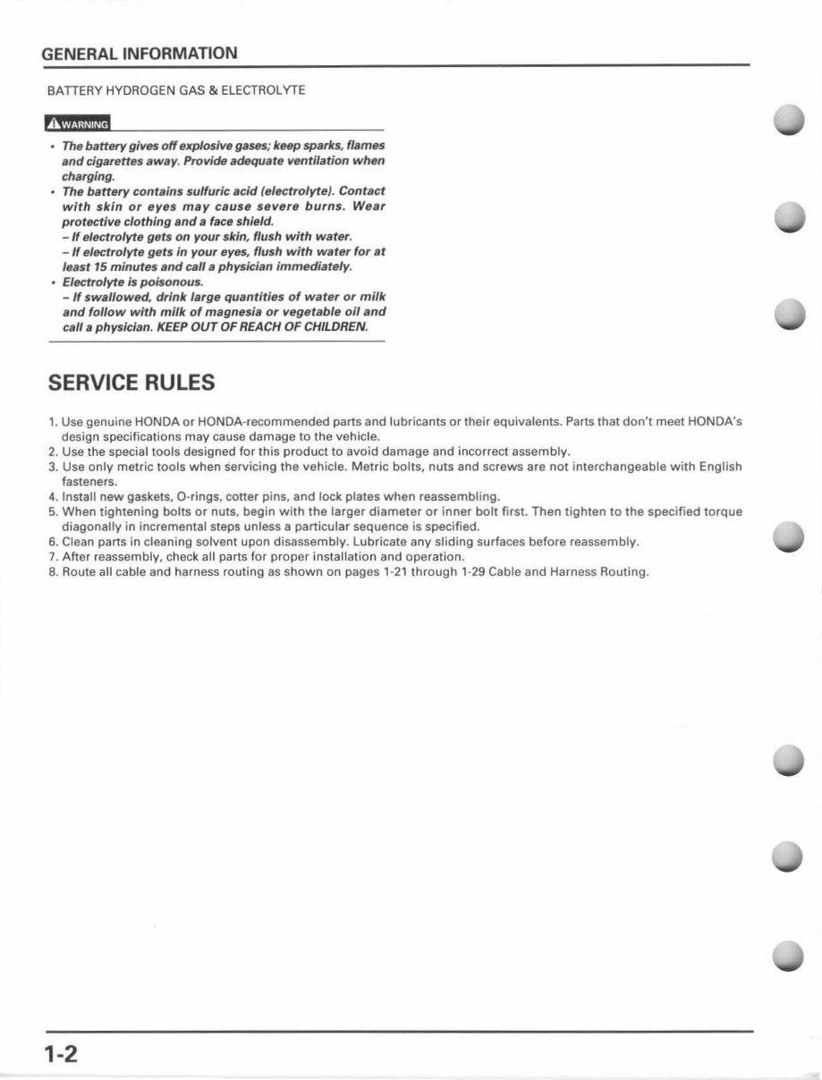 2004 HONDA FOREMAN 450 SERVICE MANUAL visual data 3