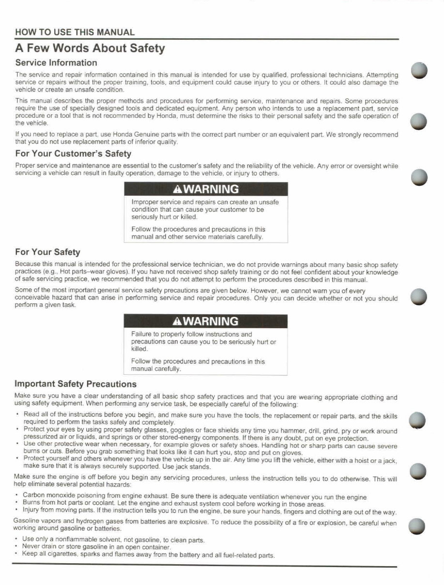2007 HONDA CRF150F SERVICE MANUAL PDF visual data 3