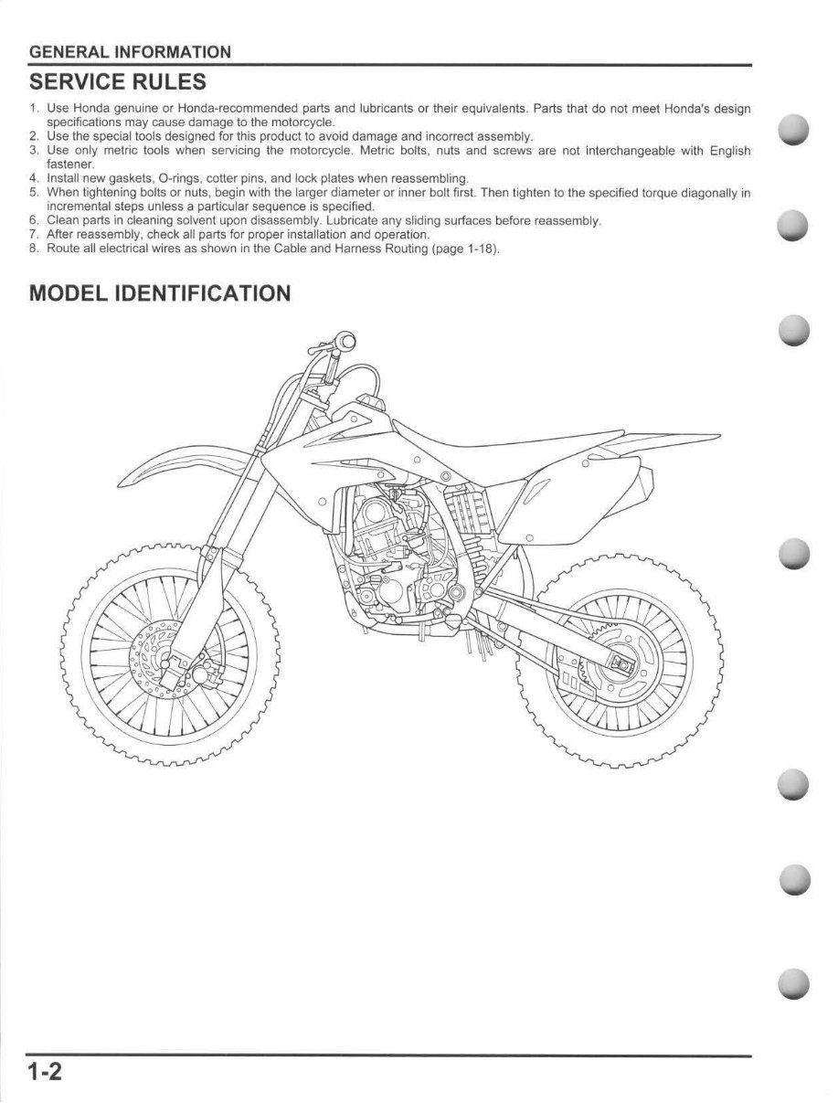 CRF150R service manual repair 20072014 CRF150RB