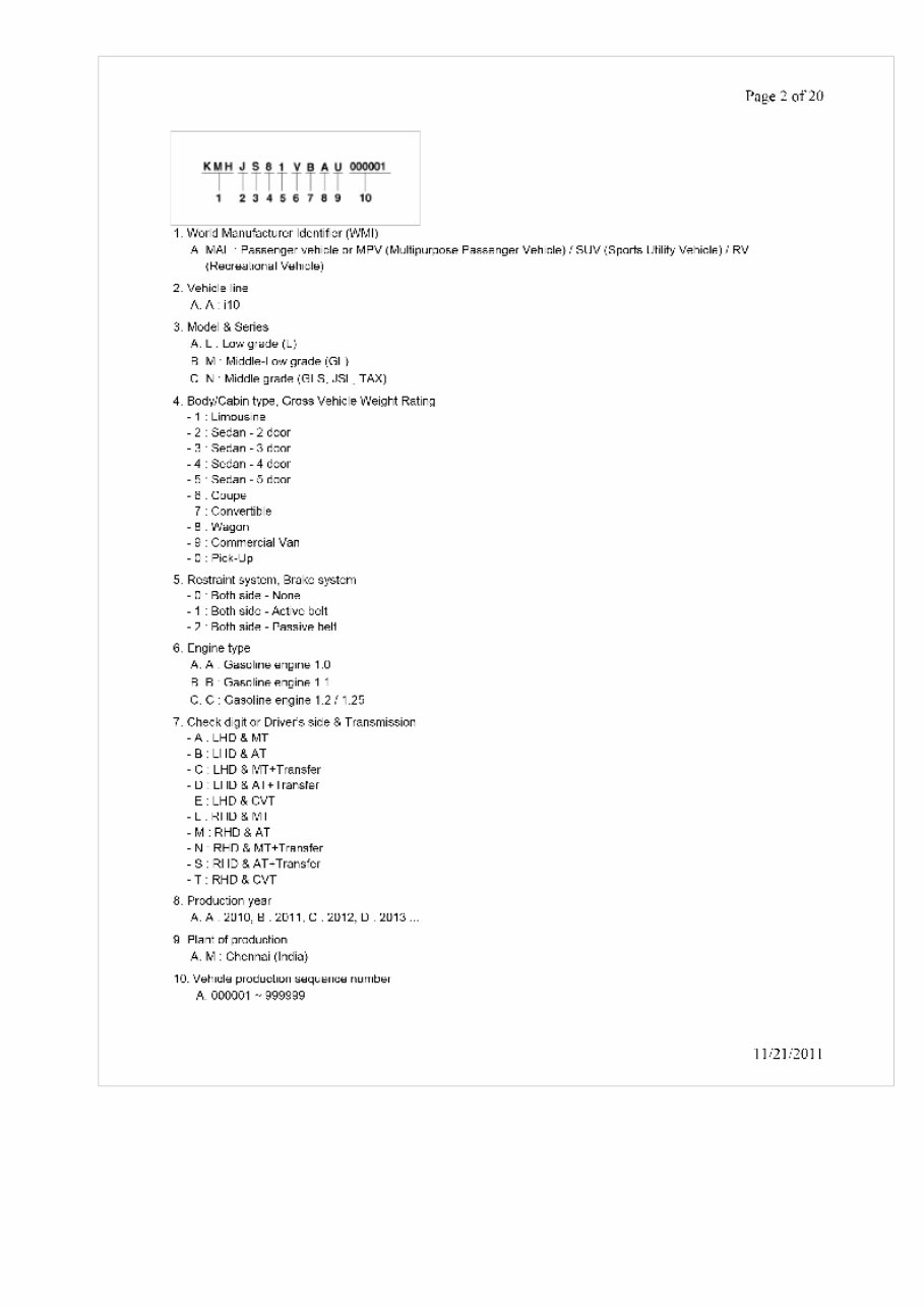 2010 to 2013 Hyundai I10 Service Repair Manual