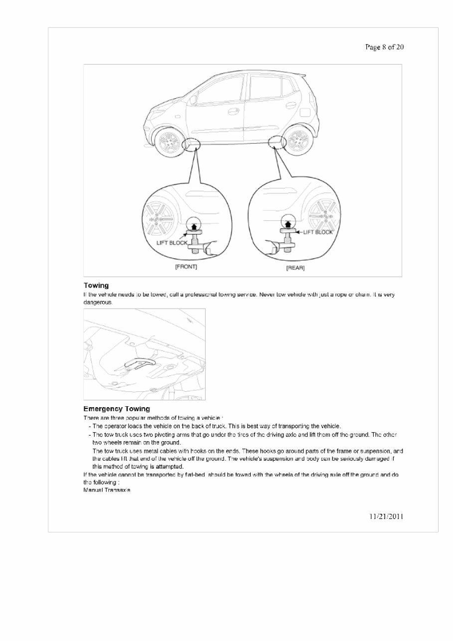 Hyundai i10 (2010 to 2013) service repair manual