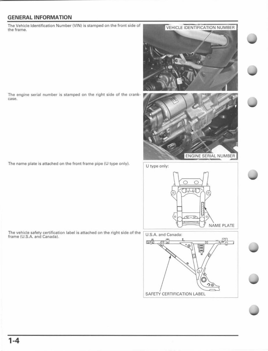 2007 HONDA RUBICON 500 SERVICE MANUAL PDF visual data 8