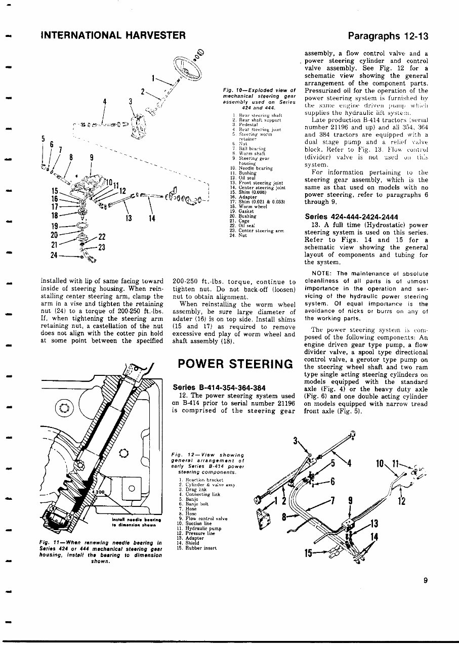 IH International Harvester 424 Repair Service Manual