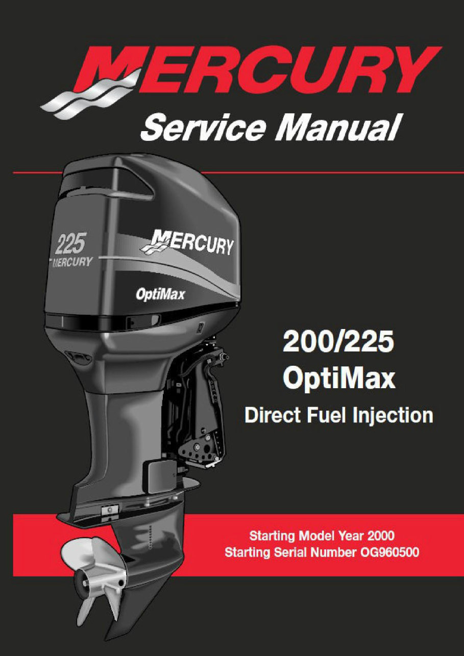 Mercury Marine 200 OptiMax Jet Drive Service Repair Manual preview img 1