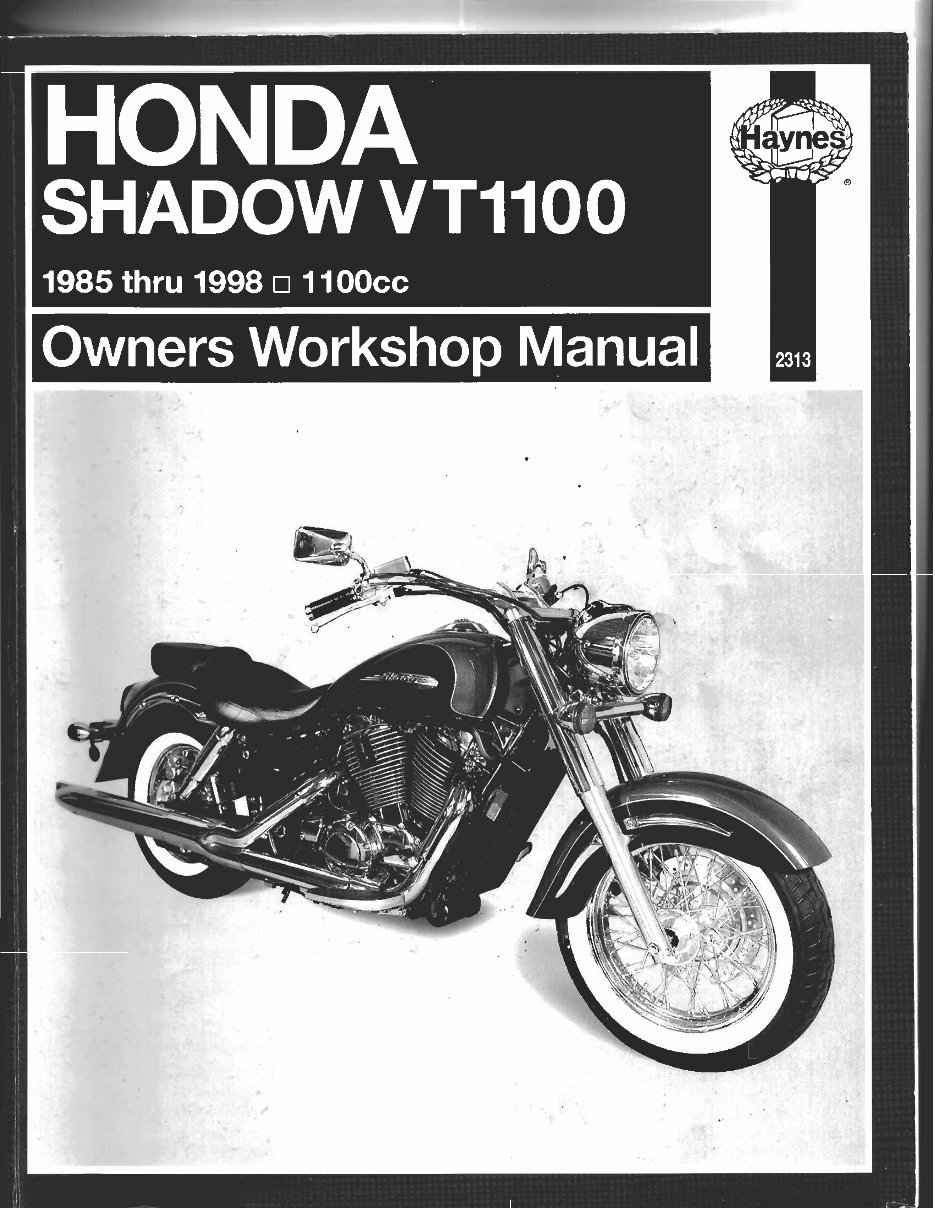 1996 HONDA SHADOW 1100 MANUAL PDF visual data 6