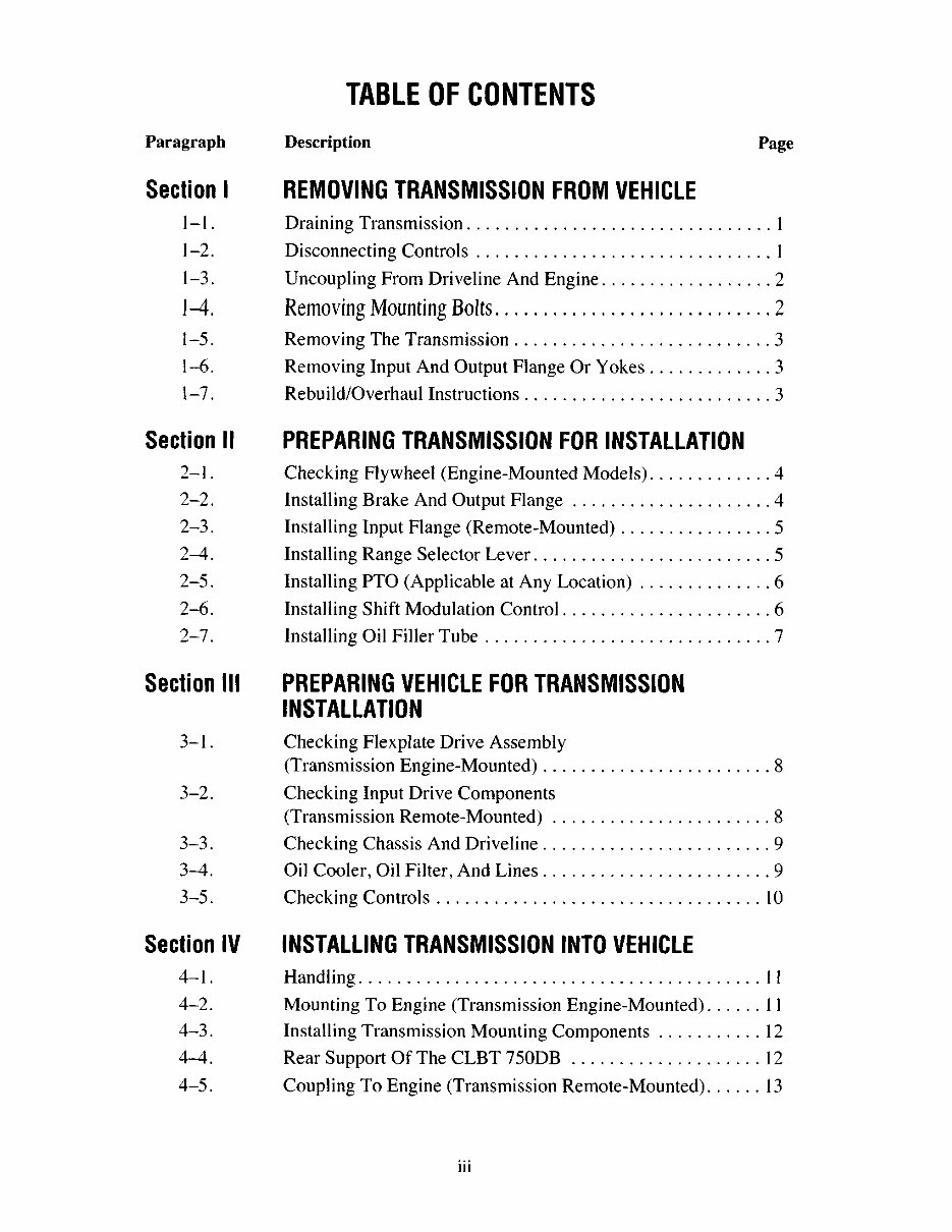 ALLISON Transmission HT 750DR Full Service Repair Manual