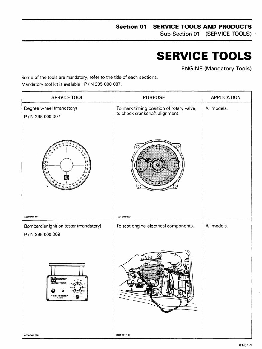 1993 SEADOO SP, SPX, SPI, XP, GTS, GTX, Repair Manual