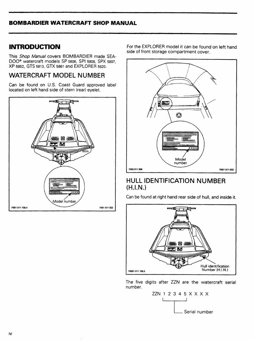 2001 Sea Doo GS GTS GTI GTX GTX RFI GTX DI RX RX DI XP Service Repair - Foto 9