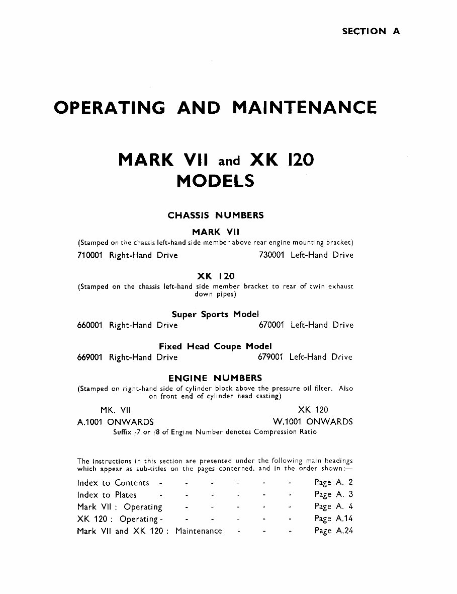 JAGUAR XK 150 WORKSHOP MANUAL PDF visual data 8