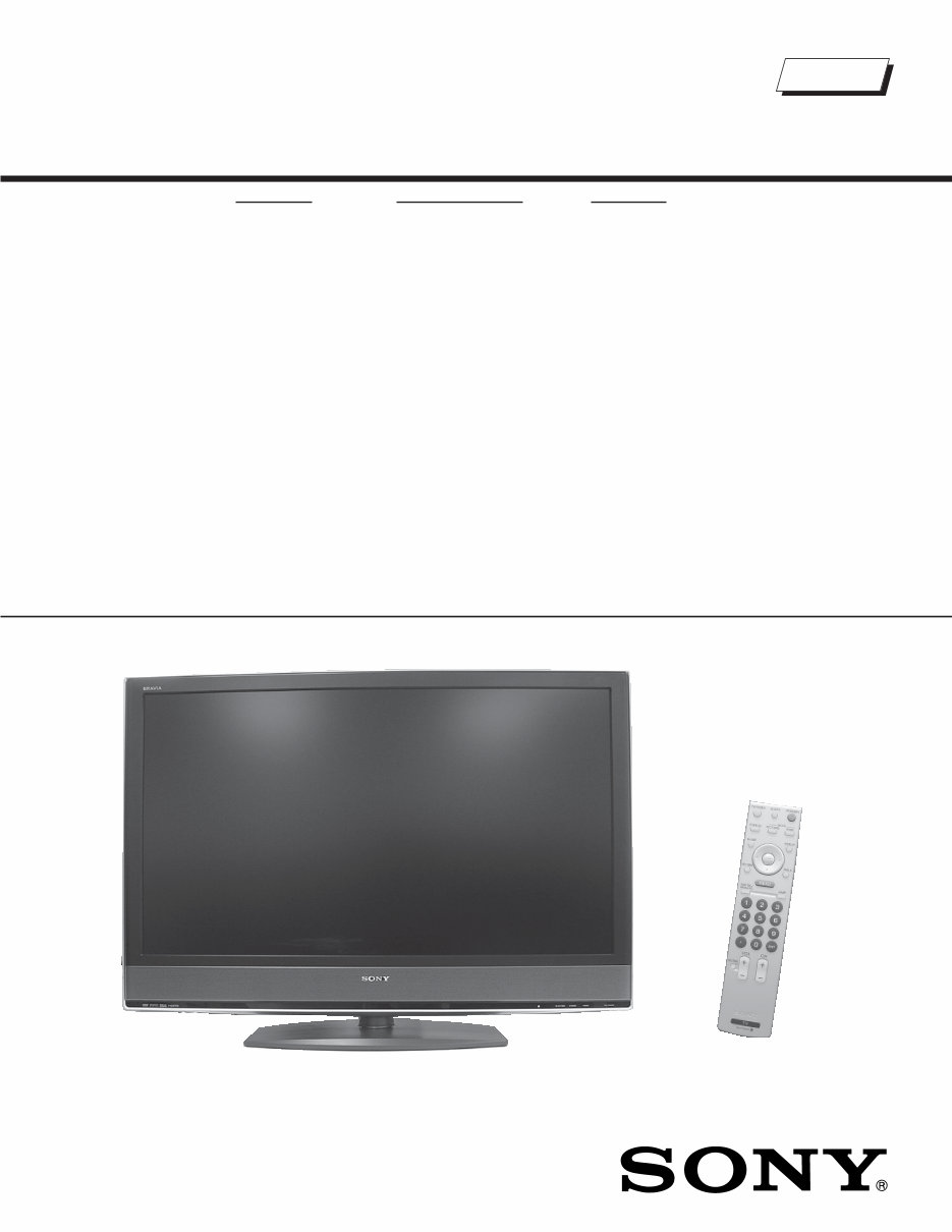 SONY LCD TV KDL40V2500 KDL46V2500 KDL46V25L1