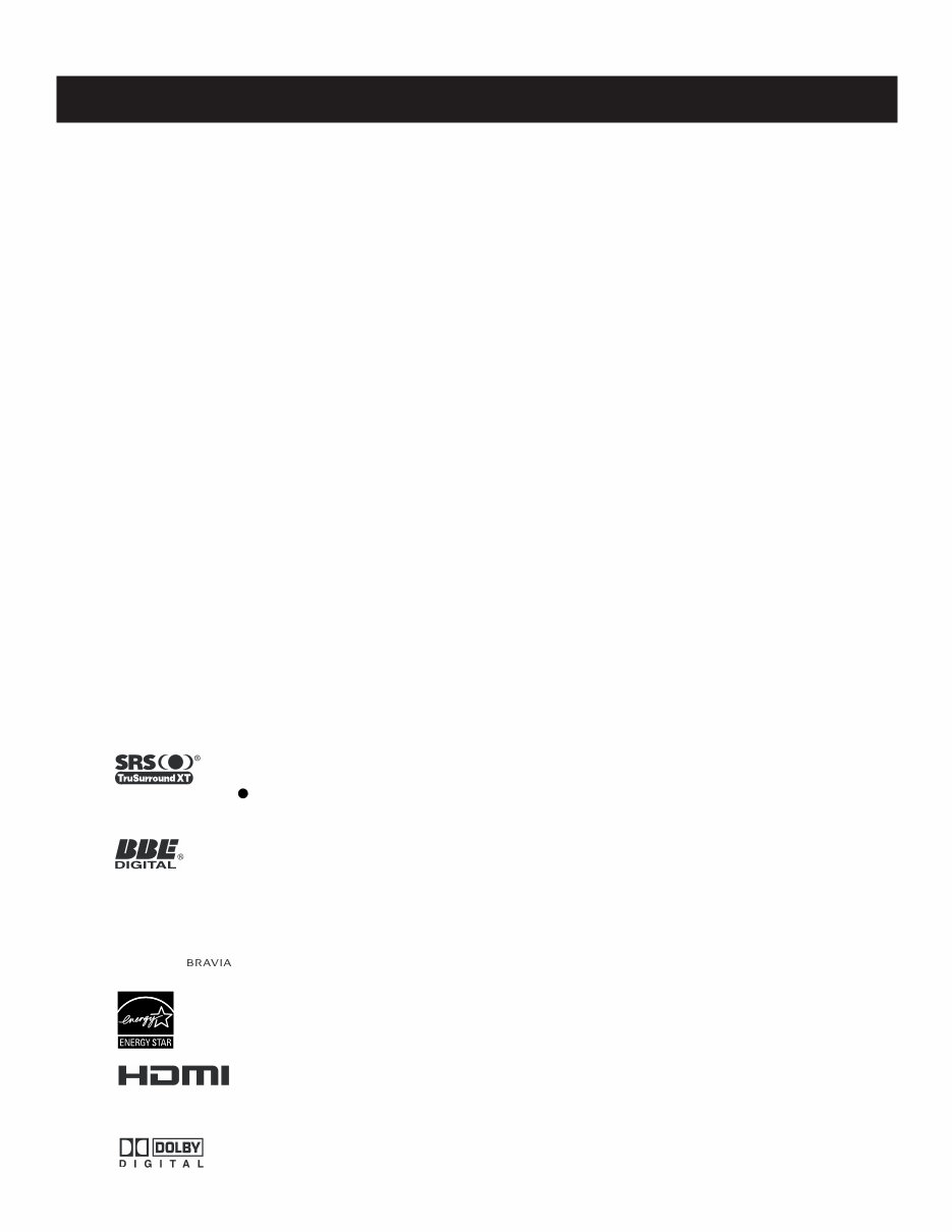 SONY LCD TV KDL40V2500 KDL46V2500 KDL46V25L1