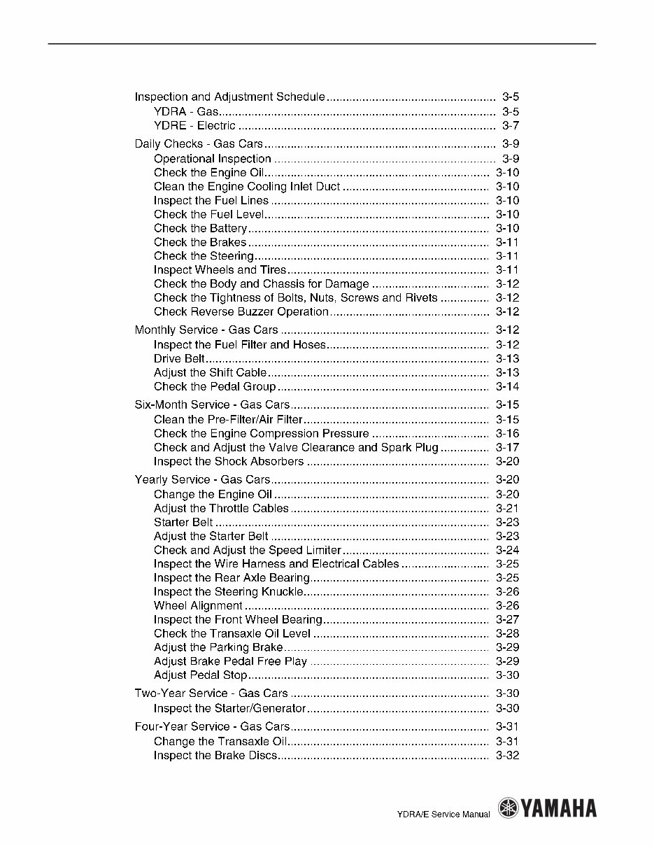 2017 YAMAHA GOLF CART SERVICE MANUAL FREE DOWNLOAD PDF visual data 5