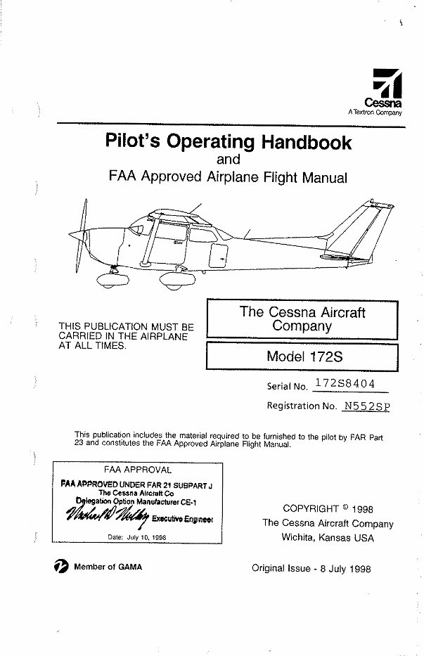 Cessna 172 S POH manual Flight Manual - eManualOnline