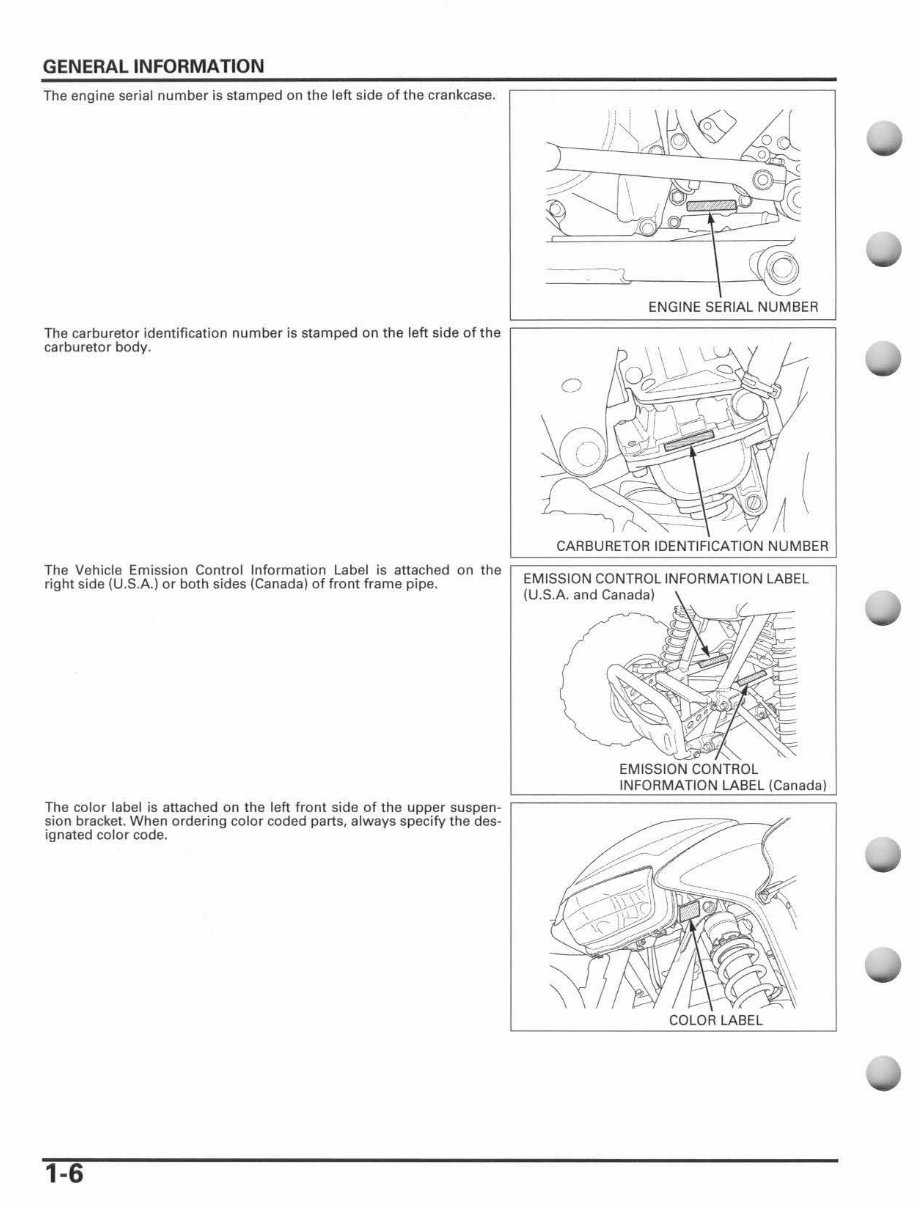 HONDA TRX450R Repair Manual