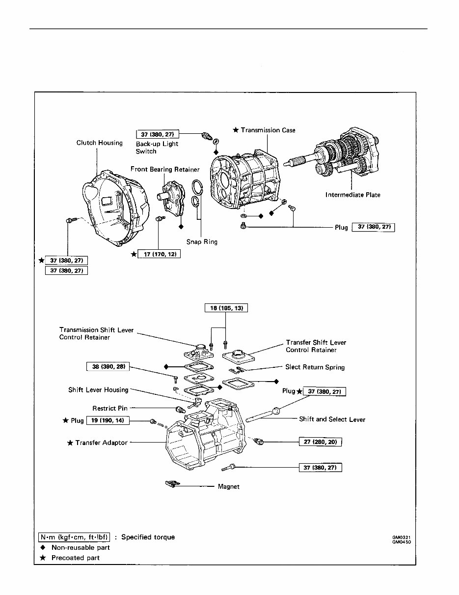 TOYOTA Transmission G58, R150, R150F, W55, W56 Service Repai