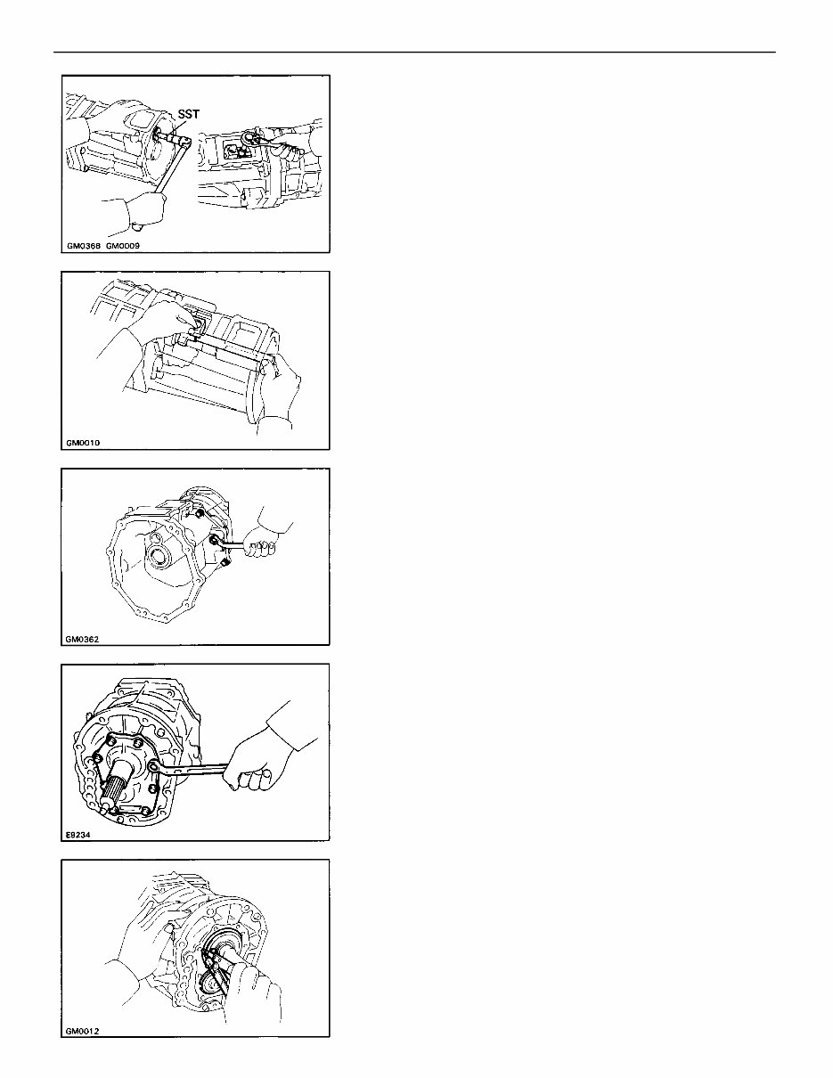 TOYOTA Transmission G58, R150, R150F, W55, W56 Service Repai