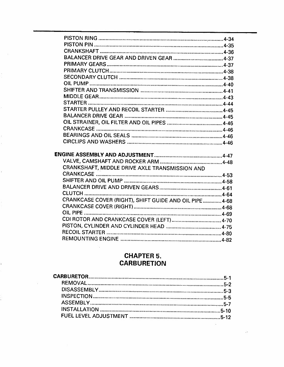 1993-1998 Yamaha Kodiak 400 Repair Manual YFM400